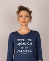 Shop You're The Monica Round Neck 3/4th Sleeve T-Shirt (FRL)-Front
