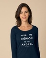 Shop You're The Monica Scoop Neck Full Sleeve T-Shirt (FRL)-Front
