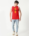 Shop Men's Red Young Forever Typography Vest-Design