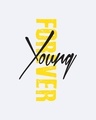 Shop Young Forever Side Contrast Side Seam Panel T-Shirt-White-Neon Green-Full