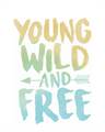 Shop Young Wild Free Colorful Boyfriend T-Shirt