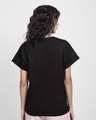 Shop Young & Wild Printed Boyfriend T-Shirt Black-Design