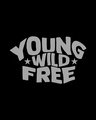 Shop Young & Wild Printed Boyfriend T-Shirt Black