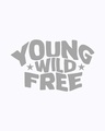 Shop Young & Wild Printed Boyfriend T-Shirt White