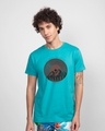 Shop Your Way Half Sleeve T-Shirt-Tropical Blue-Front