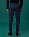 Shop Zaffre Blue Slim Fit Cotton Chino Pants-Full
