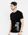 Shop Zebra Headphones Half Sleeve T-Shirt-Design