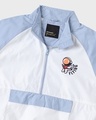 Shop Men's Blue & White Zero Gravity Color Block Windcheater Jacket