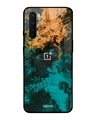 Shop Zig-Zag Printed Premium Glass Cover For OnePlus Nord (Impact Resistant, Matte Finish)-Front