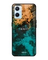 Shop Zig-Zag Printed Premium Glass Cover For Oppo A96 (Impact Resistant, Matte Finish)-Front