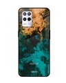 Shop Zig-Zag Watercolor Printed Premium Glass Cover for Realme 9 5G (Shock Proof, Scratch Resistant)-Front