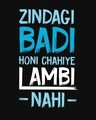 Shop Zindagi Badi Honi Chahiye Fleece Light Sweatshirt-Full