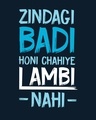 Shop Zindagi Badi Honi Chahiye Full Sleeve T-Shirt-Full