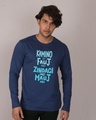 Shop Zindagi Mei Mauj Full Sleeve T-Shirt-Front