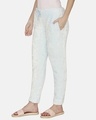 Shop Women's Baby Blue Fur Knit Poly Pyjamas-Design