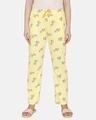 Shop Women's Yellow Popcorn Groggy Froggy Knit Cotton Pyjamas-Front