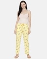 Shop Women's Yellow Popcorn Groggy Froggy Knit Cotton Pyjamas