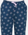 Shop Women's Sailor Blue Impression Cotton Pyajama-Full