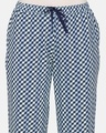 Shop Women's Medieval Blue Jigsaw Jungle Knit Cotton Pyjamas-Full