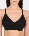 Shop Rosaline Basics Double Layered Non Wired 3/4th Coverage Bra   Anthracite-Full