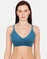 Shop Rosaline Basics Double Layered Non Wired Medium Coverage Bra   Seaport-Front