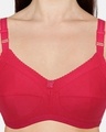 Shop Rosaline Essentials Double Layered Non Wired Full Coverage Bra   Coral-Full