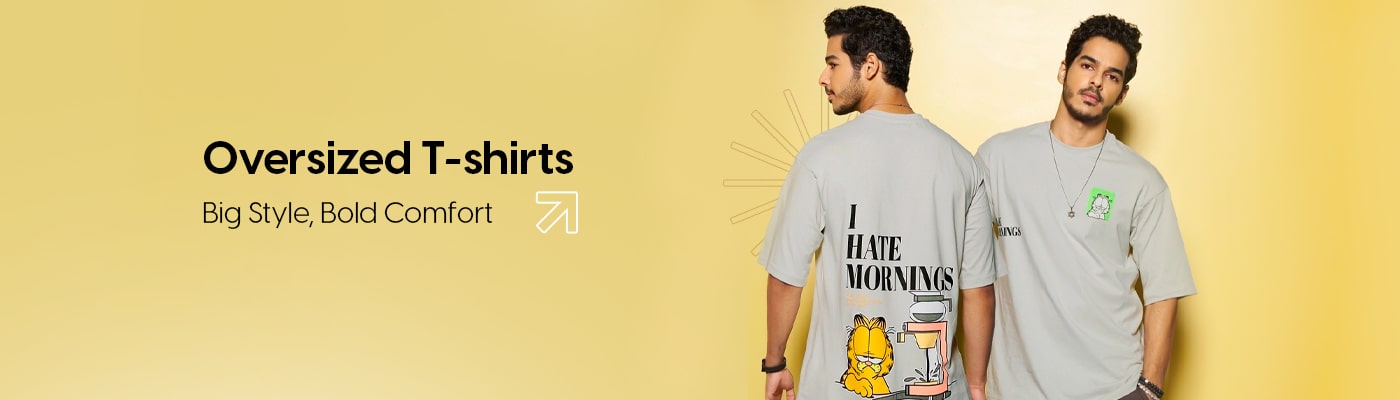 Buy Oversized T Shirts: Buy T Shirts for Men Online at Best Prices