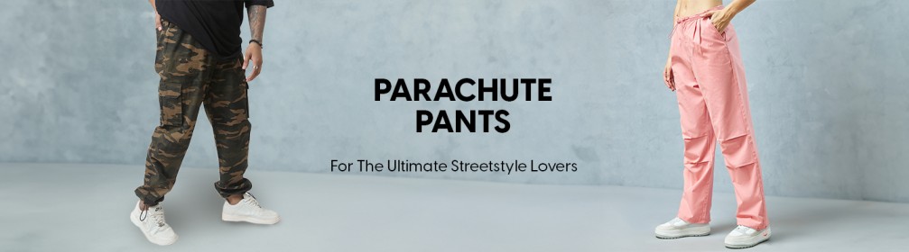 Shop Parachute Pants for Men and Women Online at Low Prices