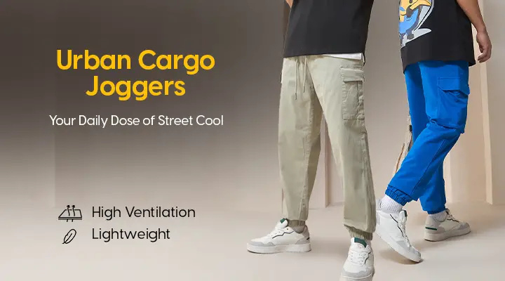 Buy Cargo Joggers for Men Online in India at Best Prices