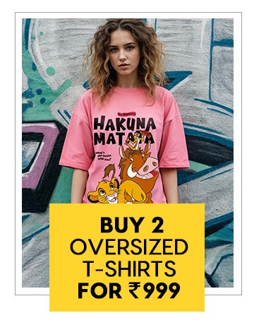 Buy 2 oversized T-shirts  at 999