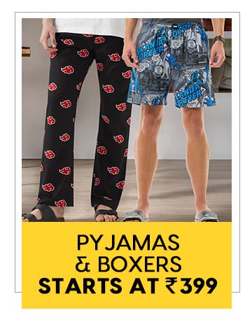 Pyjamas & Boxers starts at 399