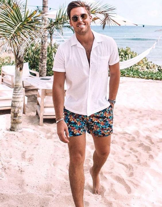 Printed Shorts With Solid Shirt - Best Casual Summer Outfit for Men | Bewakoof Blog