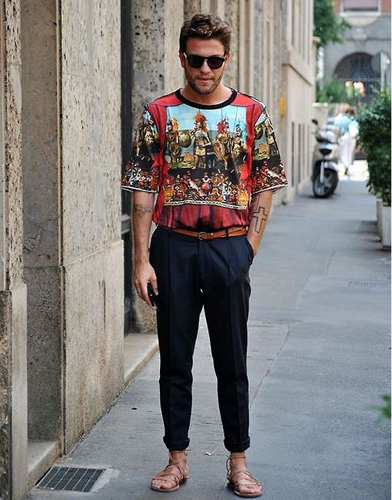 Artsy Tee With Cigarette Pants & Sandals - Best Casual Summer Outfit for Men | Bewakoof Blog