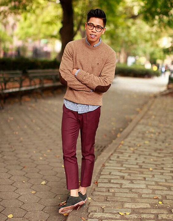 Dark Red & Maroon Pants For Guy's With Shirts Combination Outfits Ideas  2022