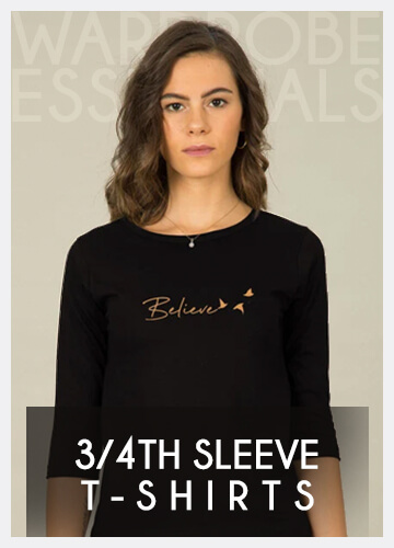 Women's 3/4 Sleeve T-Shirts