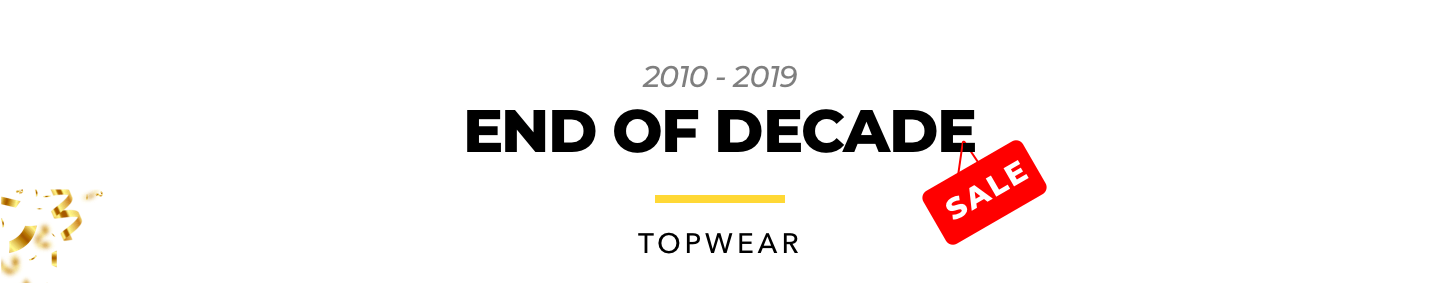 The End Of Decade Sale for Men