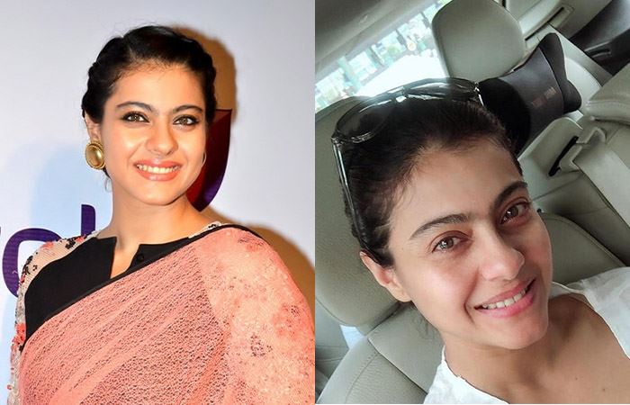 kajol no makeup