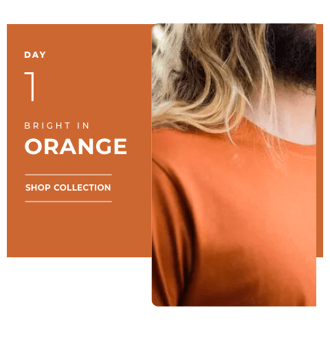 Navratri 2019 Day 1 - Orange Color T Shirt