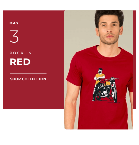 Navratri 2019 Day 3 - Red Color T Shirt