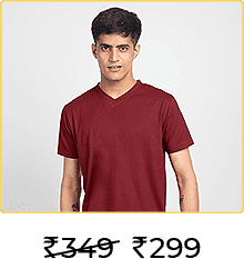 Scarlet Red V-Neck T-Shirt