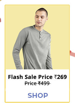 Meteor Grey Full Sleeve Henley T-Shirt