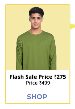 Woodbine Green Plain Full Sleeve T-Shirt