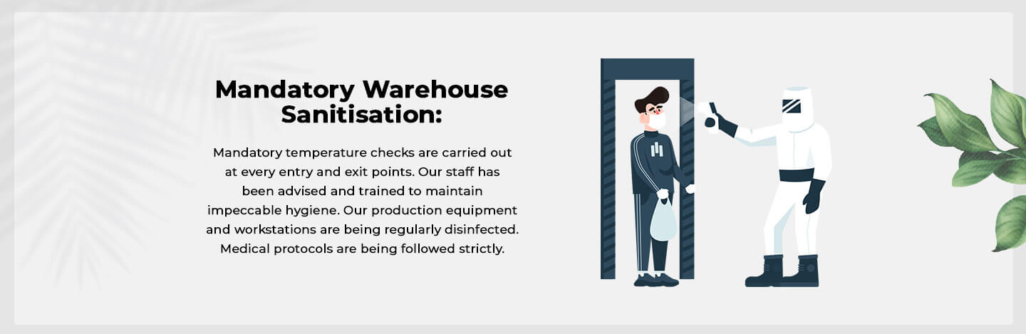 Mandatory Warehouse Sanitisation - Bewakoof.com