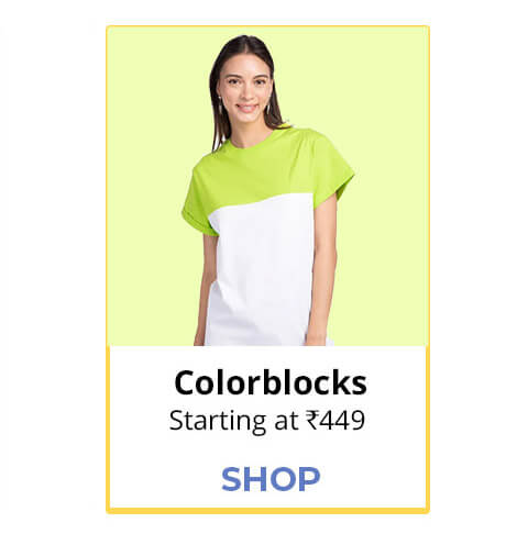 Color Block T-Shirts for Women