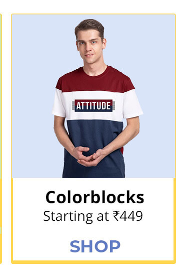 Color Block T-Shirts for Men