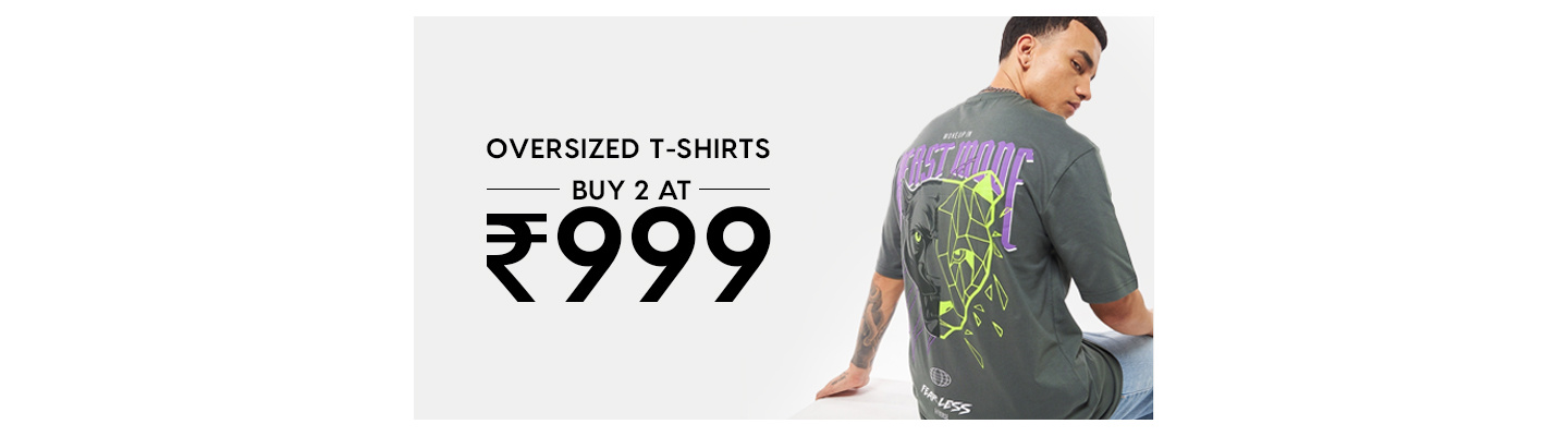Buy 2 Oversized t-shirts at 999