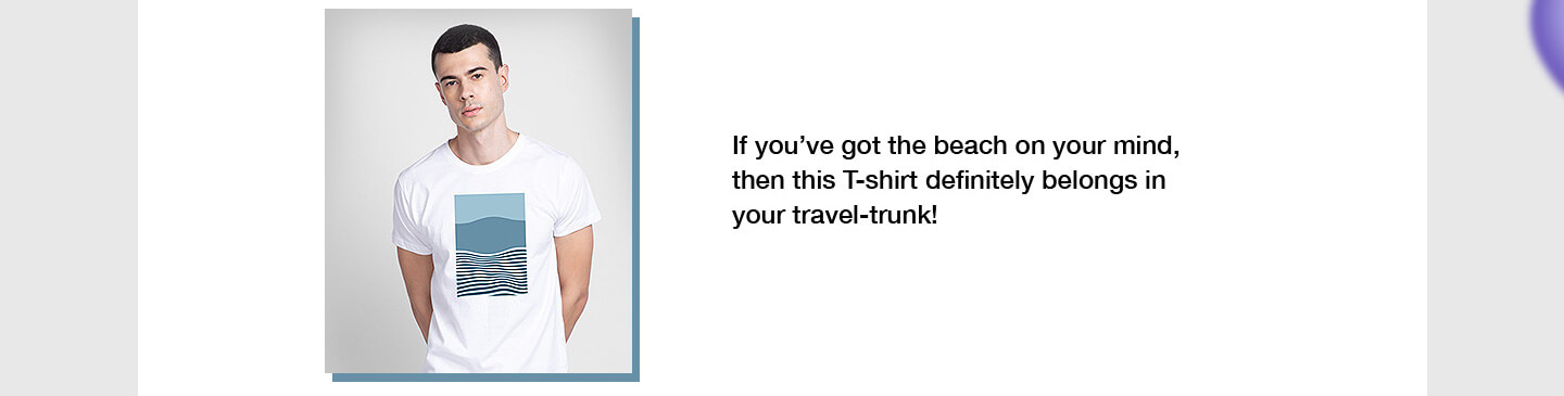 Color Wave Half Sleeve T-Shirt