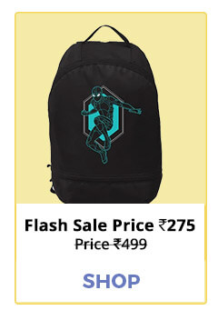 Black Spidey Printed Small Backpack (FFHL)