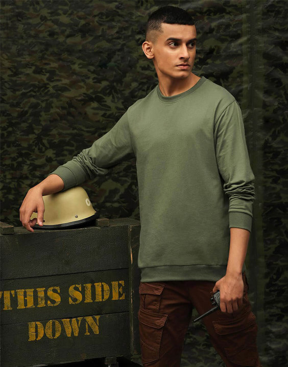 Green Sweaters for Men