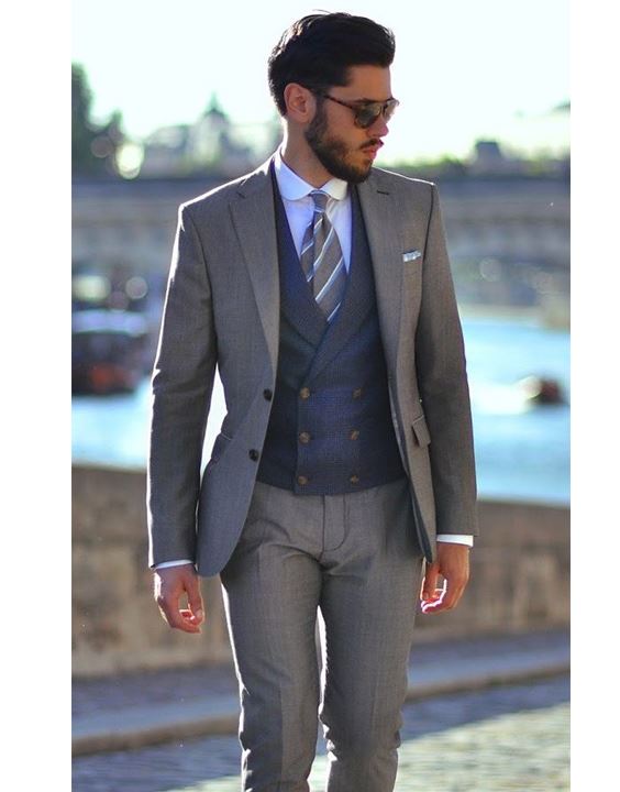 Grey Suit With A Vest - Grey Suit Combination Ideas for Men | Bewakoof Blog